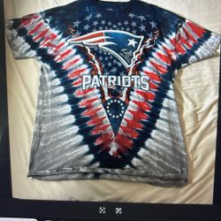 New England Patriots  (2XL) Tie Dye Shirt  (New)