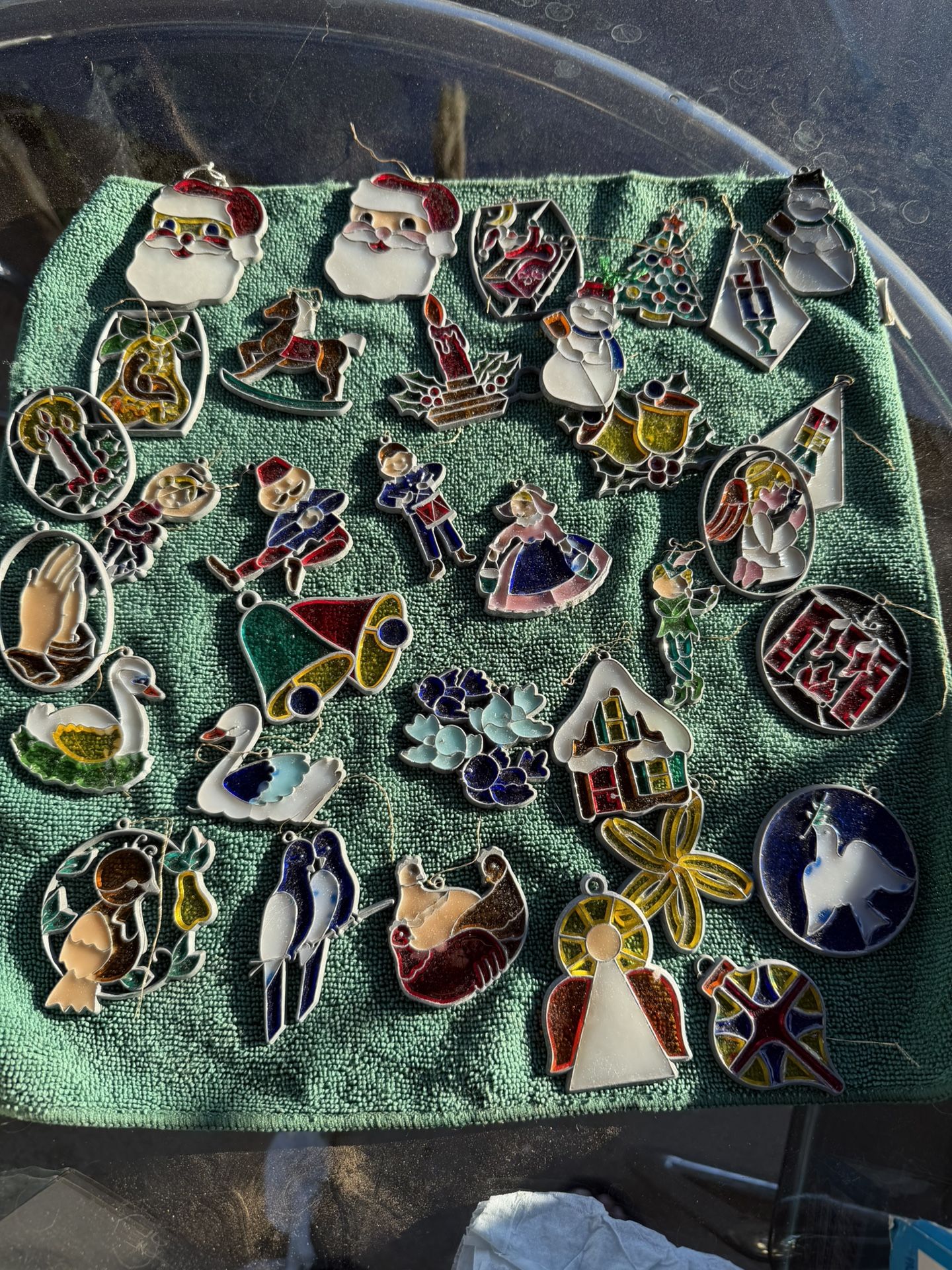 Huge Lot 33 Vintage MakIt Bakit Suncatcher Ornaments Boho Christmas