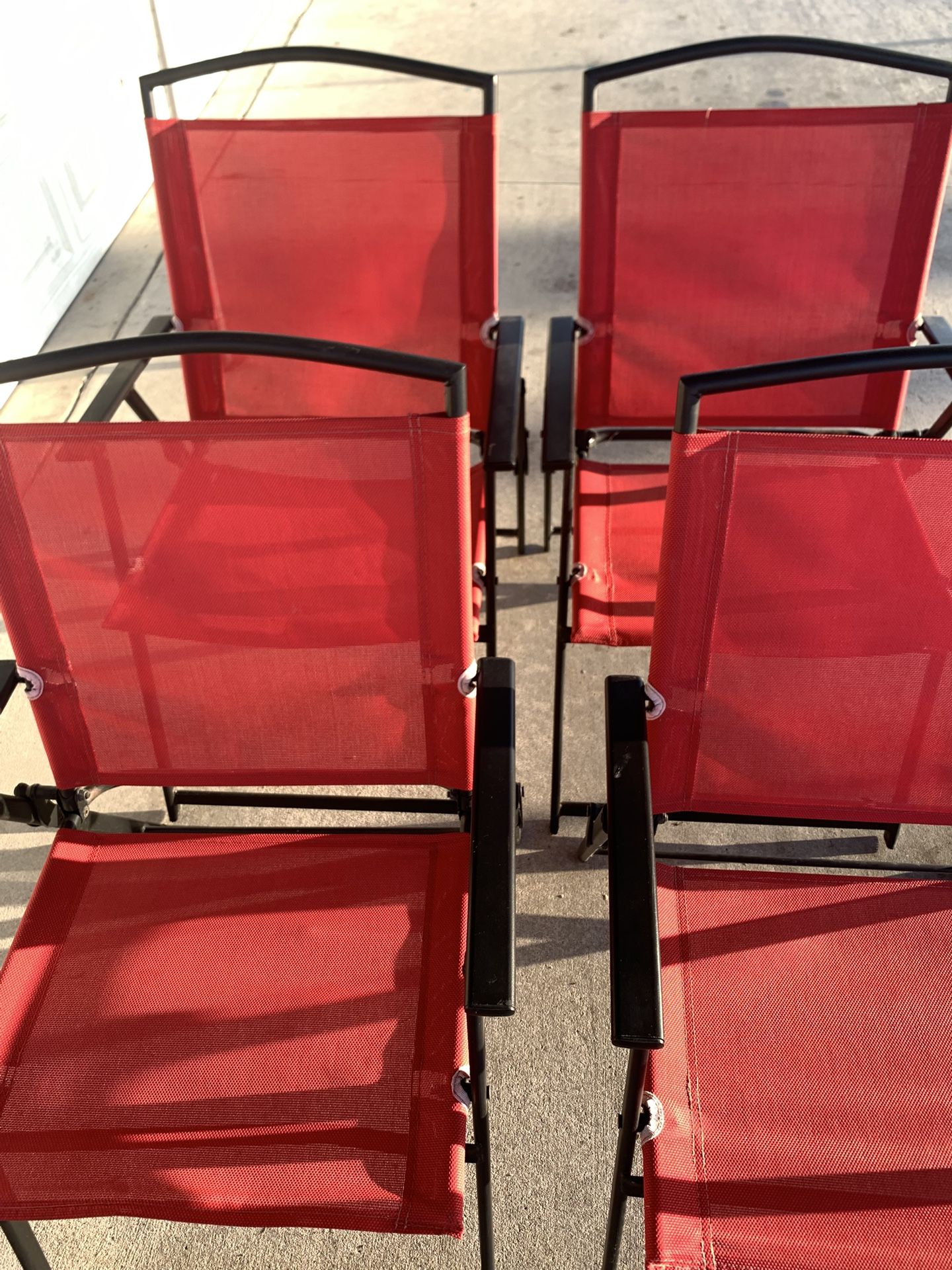 Red Folding Seat Chair