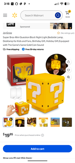 Mini question cube ; Mario Brothers
