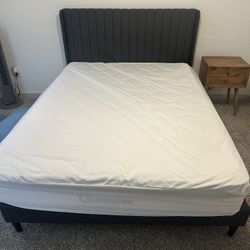 Gray Yaheetech Queen Bed Frame Matters