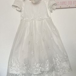 Baptism Dress, White, 24M