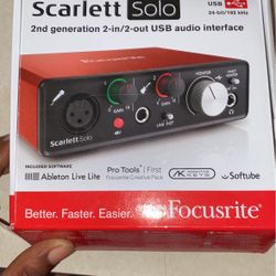 Scarlett Solo Focusrite 2nd Gen 