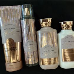Bath & Body Works Champagne Toast 4-Piece Full Set – NEW