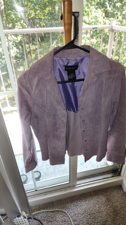 Womens SUEDESSENSE Mid Length Leather Jacket 