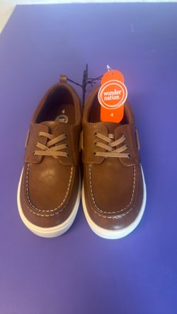 Wonder Nation  Tan  Boat Shoe Size 4