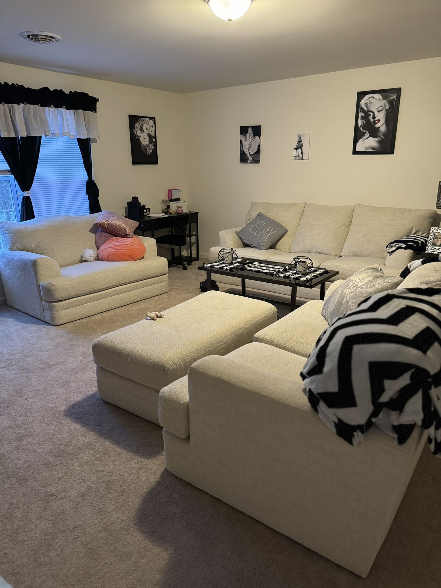 4 Piece Living Room Set 