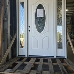 PRE HUNG FIBERGLASS EXTERIOR DOORS  HURRICANE IMPACT AVAILABLE IN LEFT AND RIGHT HAND Available in Different Configurations 1- Single Door 37.5” X 80”