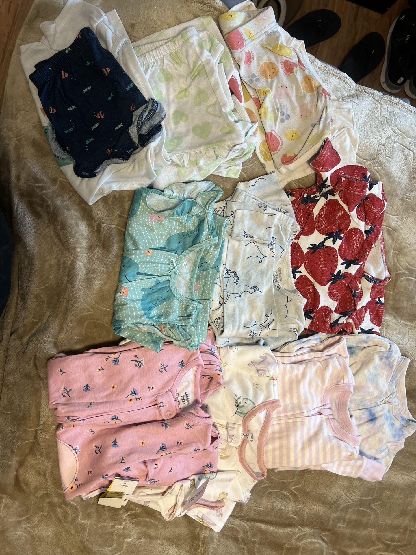 3T Toddler Girl Pajamas Lot