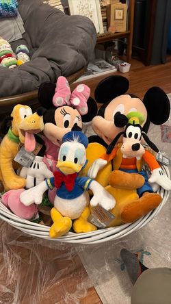 Disney Character Plush Stuffed Animal Set of 5