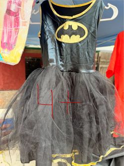 Girls Batgirl Tutu Costume Dress