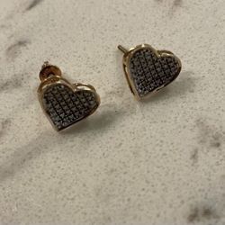 Heart Diamond Earrings 