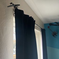 Pottery Barn airplane Curtain Rods With Curtains 