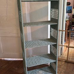 Wicker Shelving Unit