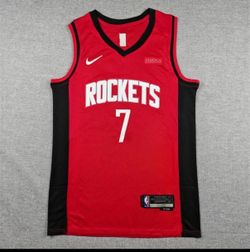 Nike Red Kevin Durant Houston Rockets Jersey #7