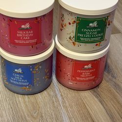 Milk Bath And Bodywork’s 3 Wick Candle Bundle 