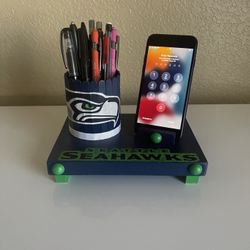 Seahawks Desk Phone & Pen Organizer 