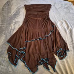 Womens Strappless Dress, Med