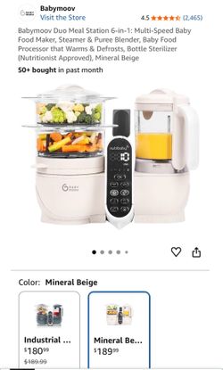 Baby Food Maker: steams, blends, defrosts, sterilizes, reheats and warms bottles. Babymoov, Brezza, Grownsy, Bear…