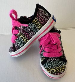 Keds Girls Leopard Print Lace Up Sneakers Size 4