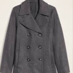 Gray Old Navy Peacoat