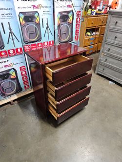 4-Drawer Wood Dresser Chest