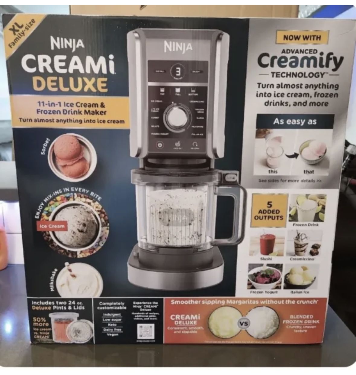 Ninja Ice Cream And Frozen Drink Maker-New!