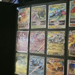 Pokemon Binder Filled Wiyh Ex V Vmax Vstar Holo/ Holo  Reverse 