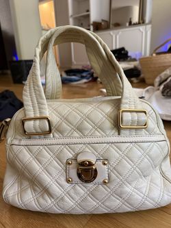 Marc Jacobs White Quilted Leather Satchel $60 OBO