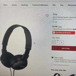 Sony Headset. I Phone I Pad