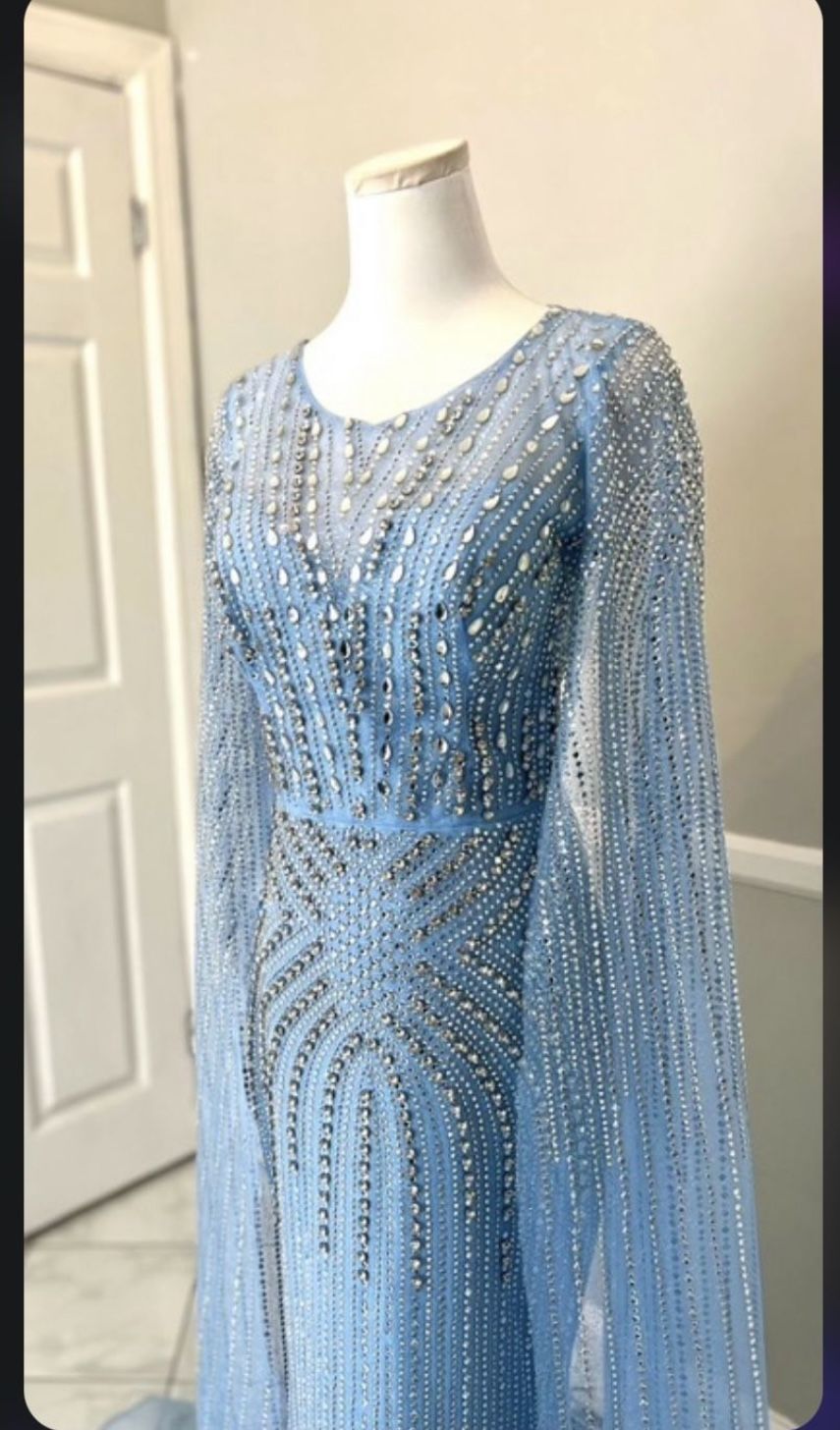 Elegant Light Blue Dress 