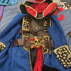 Kids Size 6 Pirate Costume 