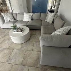 Couch (L shape sectional) and coffee table