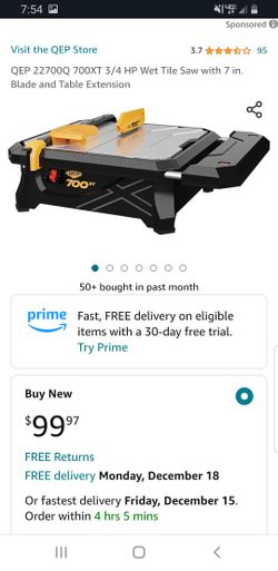 QEP 7" Tile Saw XT700