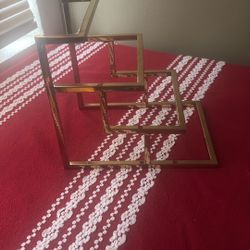 3 Metal Shelf Gold Color