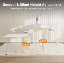 Brand New 59” Electric L-Shaped Standing Desk – Delivery & Installation Available