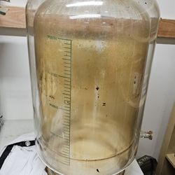 Large Vintage Glass Jacketed Scientific Vessel