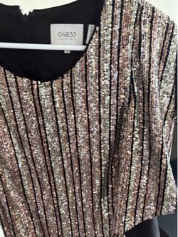 Sequin one shoulder dress