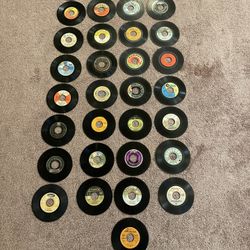 Lot Of 46 Original Vintage Vinyl Classic Rock Singles  