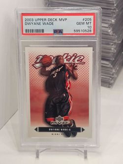 Dwyane Wade psa 10 rookie card Miami heat