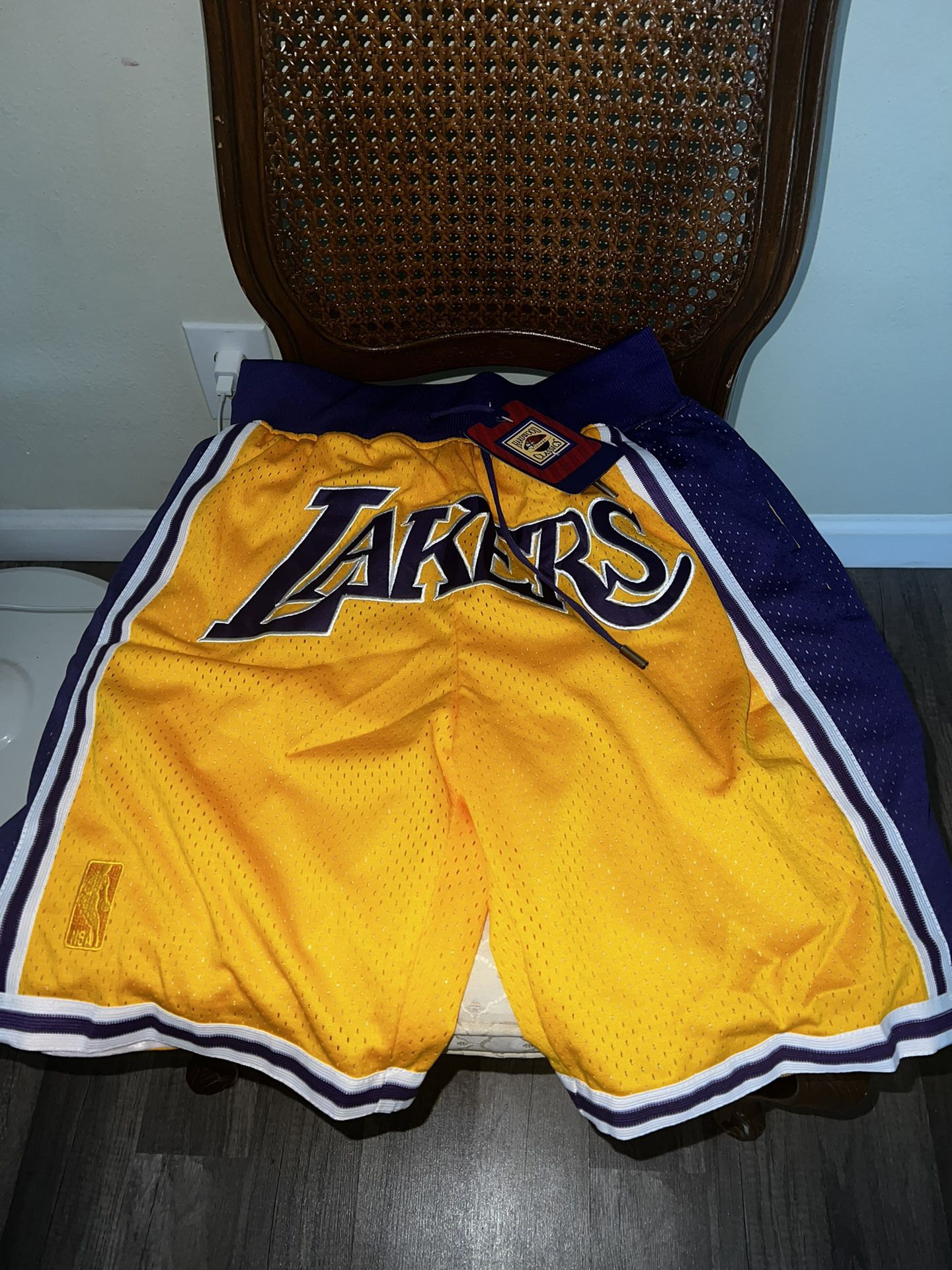 LA Lakers Jersey Shorts 2 Medium, 1 XXL, 1 Large, 1 Small for Sale