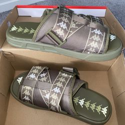 mens kappa 222 banda mitel 1 slide forest green