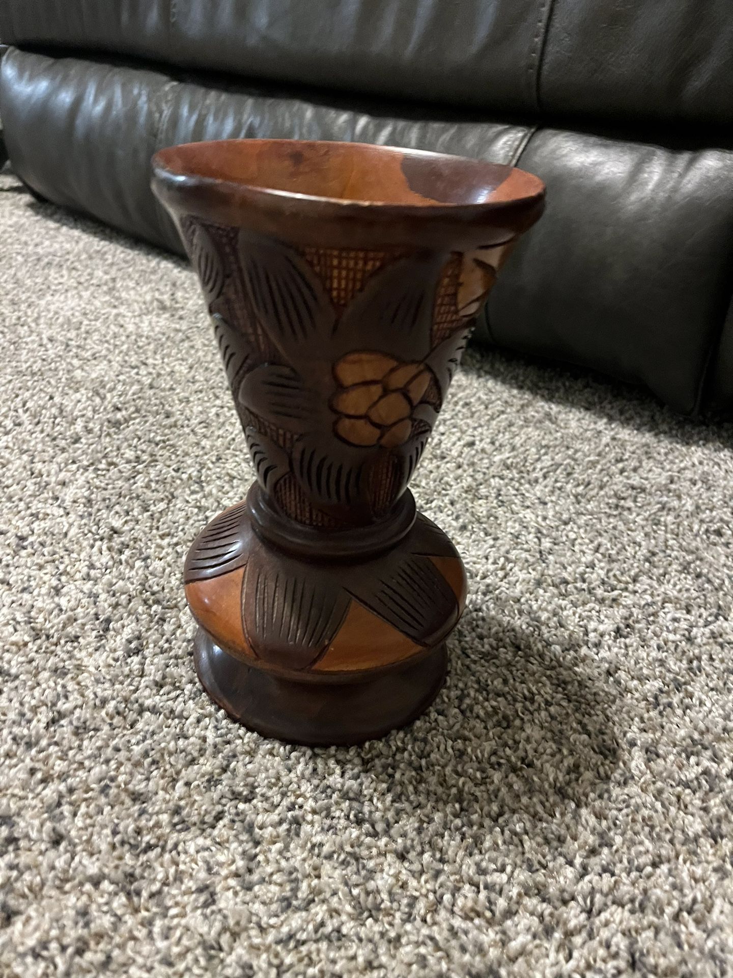 Wood Flower Pot