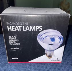 2-Pack 250 W Infrared Heat Lamp Bulbs – BR40 / E26 – Brand New Incandescent (8 Bulbs Available)