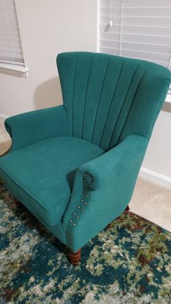 Green arm chair