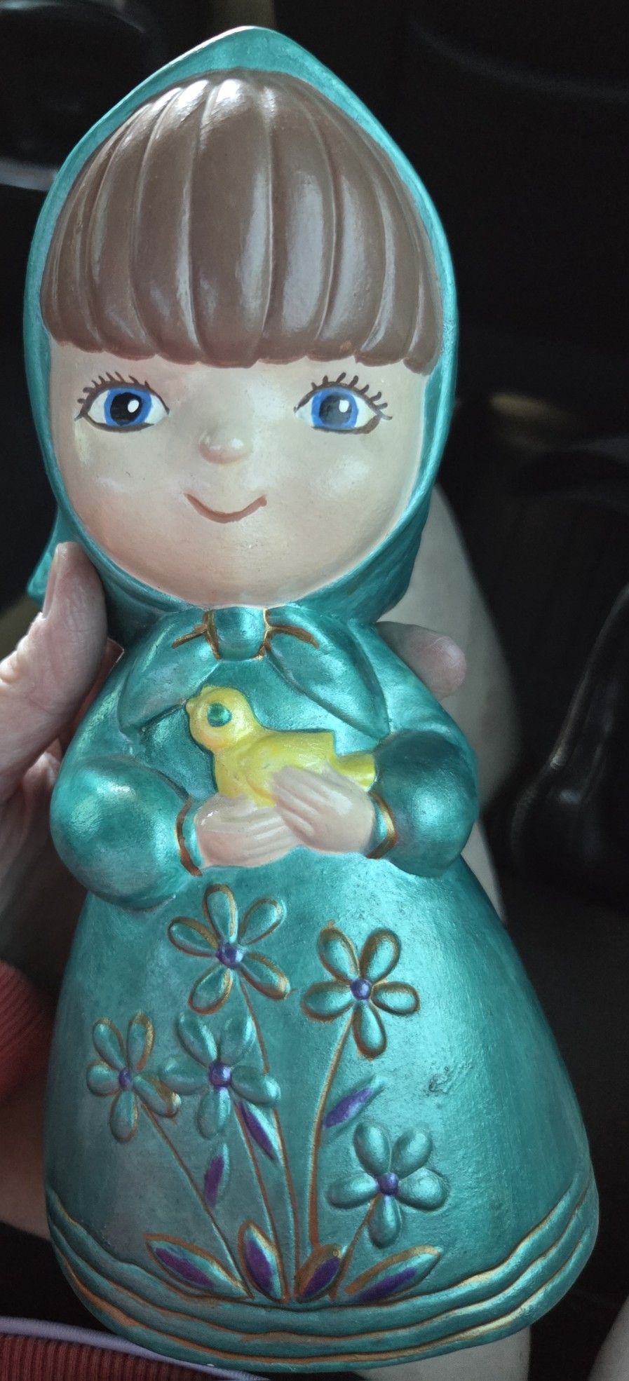 Mid Century Bank Vintage Girl Figurine