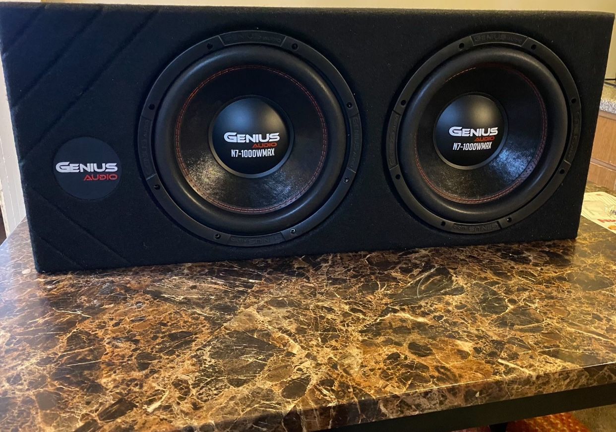 New 12" Genius Audio Subwoofers + New Ported Box Box