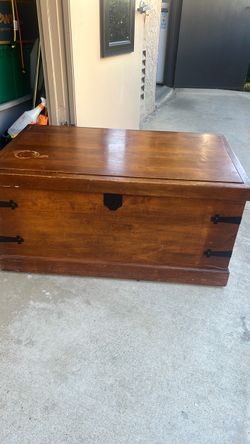 All wood hope chest