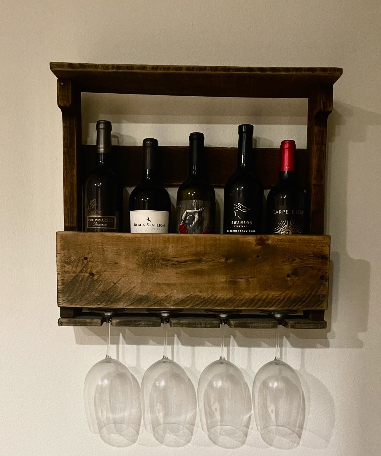 Wine Rack Reclaimed Wood