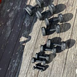 💪Dumbbells Set of 1 Lbs & 5 Lbs One 10 lb & One 15 Lb & Set of 20 Lbs & 30 Lbs 💪